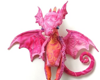 Bali Baby Dragon - Online Cloth Art Doll Making Class.  Sewing Tutorial/Workshop by Paula Casey McGee. Includes Videos!