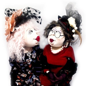 New!  Joylene,   An 18&quot; Cloth Doll Full of Attitude - One of Jill Maas&#39;s Earliest Designs Now Available - PDF Cloth Doll Making Pattern