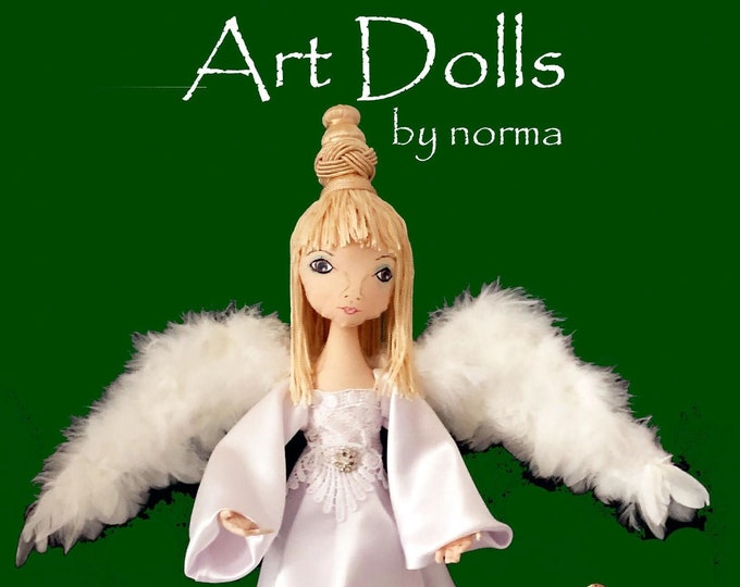 Angel Doll Sewing Pattern, Angel Tree Topper Pattern Pdf, Dollmaking ...