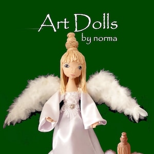 Christmas Angel Tree Topper -  An 18&quot; Angel Cloth Doll Pattern and Instructions, PDF Cloth Doll Making Sewing Pattern by Norma Inkster