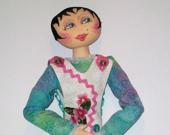 Suzi Q - Cloth Doll Sewing Pattern by Cyndy Sieving - PDF Instant Download Start Sewing Today!