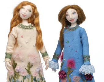 New!  Winter Dreams,  Beautiful PDF 18" Cloth Doll Making Sewing Pattern by Kimberly McDermott - Download and Start Sewing Today!