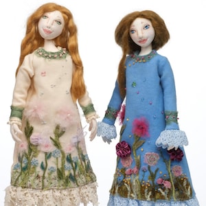 New!  Winter Dreams,  Beautiful PDF 18&quot; Cloth Doll Making Sewing Pattern by Kimberly McDermott - Download and Start Sewing Today!