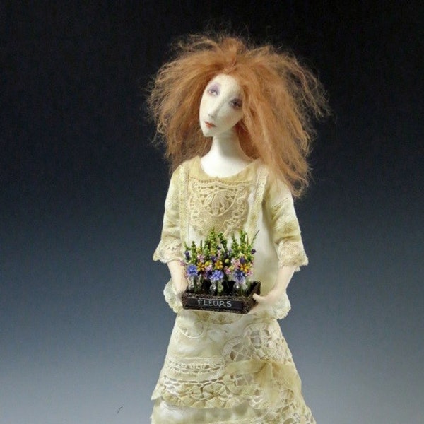 Wildflower, 18" Cloth Art Doll Sewing Tutorial  (PDF Download) by Cindee Moyer - CR959E