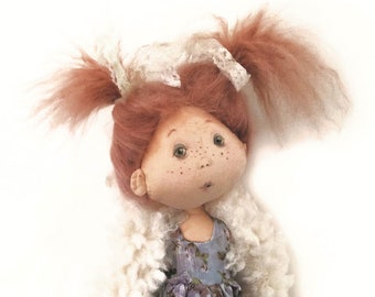 New!  Autumn,   15" Cloth Doll Pattern - Something New by  Jill - Cotton Doll - PDF Cloth Doll Making Pattern