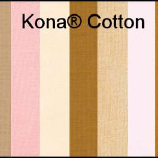 Doll Making Body and Skin Fabric - 100% cotton - Kona Cotton Fabric Solid Colors by Robert Kaufman - 1 Yard - Quality Woven Sewing Fabric