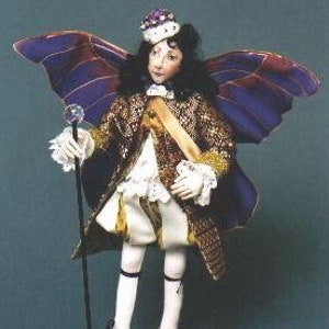 SR809E - Oberon -  13" Male Fairy Cloth Doll Making Sewing Pattern by Suzette Rugolo, PDF Download