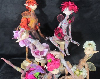 BS344E - Backstage at the Fairy Review, Faries Cloth Doll Pattern - PDF Download Sewing Pattern de Barbara Schoenoff