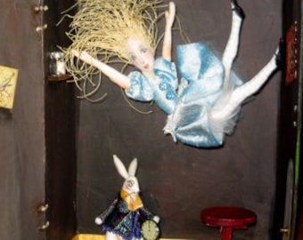 CR936E - Down the Rabbit Hole, Art Doll Mix Media Class (PDF Download)