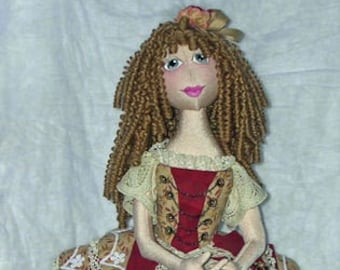 NH708E – Theodora, a 19" Steampunk Dancer, Cloth Doll Making Sewing Pattern