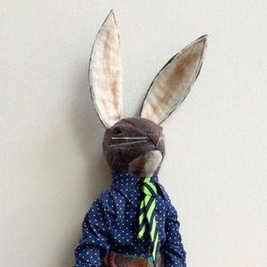 JX912E – Harrold Hare - 18" PDF Cloth Animal Doll Sewing Pattern