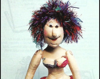 KK787E – Magnificent Mermaid - Maggie Jean Splash - Cloth Doll Making Sewing Pattern, PDF Download