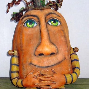 SE800 - Ivan,  7" Pumpkin Art Doll Pattern,  Sewing Cloth Doll Pattern - PDF Download by Susan Barmore