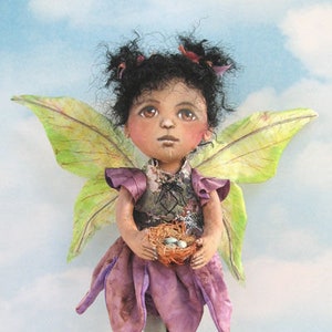SE449 - Vylette, 12" Fairy Girl Fabric Doll Pattern,  Sewing Cloth Doll Pattern - PDF Download by Susan Barmore
