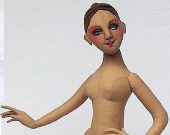 AB501E -La Femme, 20” Basic Adult Female Body  - Cloth Doll Making Sewing Pattern