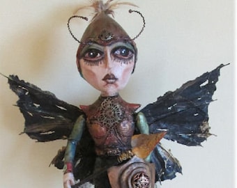 SE478 - Warrior Wasp,  Fabric Doll Pattern,  Sewing Cloth Doll Pattern - PDF Download by Susan Barmore