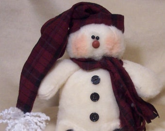 RP206 - Skootles,  Plush Felt Snowman Doll Pattern by Michelle Allen of Raggedy Pants Designs - PDF Download