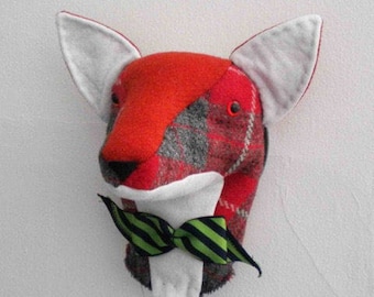 JX910E – Mr. Fox - Trophy Head - PDF Cloth Animal Doll Sewing Pattern