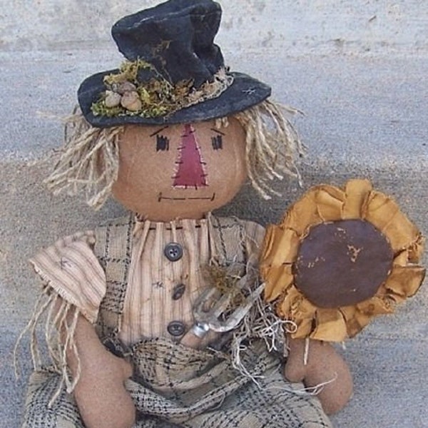 RP337E - HoBo Scarecrow, PDF Download Cloth Doll Pattern by Michelle Allen of Raggedy Pants Designs