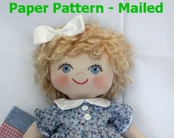 18” Baby Doll Sewing Cloth Doll Pattern, Maggie Mae - Paper Pattern Mailed - RC602P