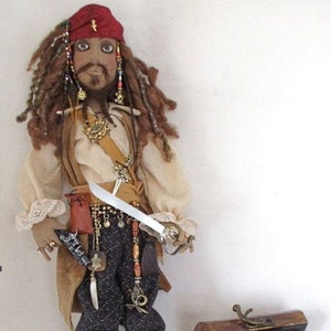 LL844E - Pirate Jack - 16&quot; Cloth  Doll Pattern - PDF Instant Download Sewing Pattern  by Laura Lunsford