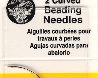 John James Curved Beading Needles Size 10 - 2 per package