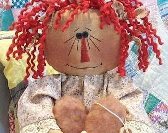 RP169E - This Old Heart, Raggedy Ann Doll Sewing Pattern by Michelle Allen of Raggedy Pants Designs - PDF Download