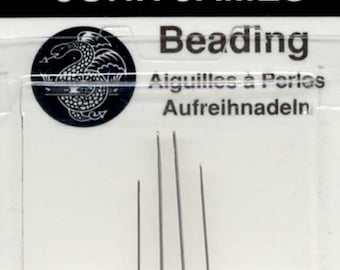 John James Beading Needles  Sizes 10/13 - 4 per package