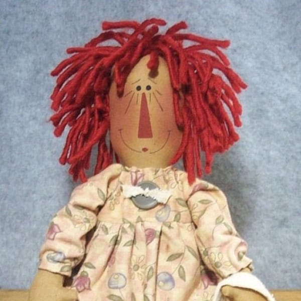 RP111E - All My Hearts, Primitive Raggedy Ann Style Doll Sewing Pattern by Michelle Allen of Raggedy Pants Designs - PDF Download
