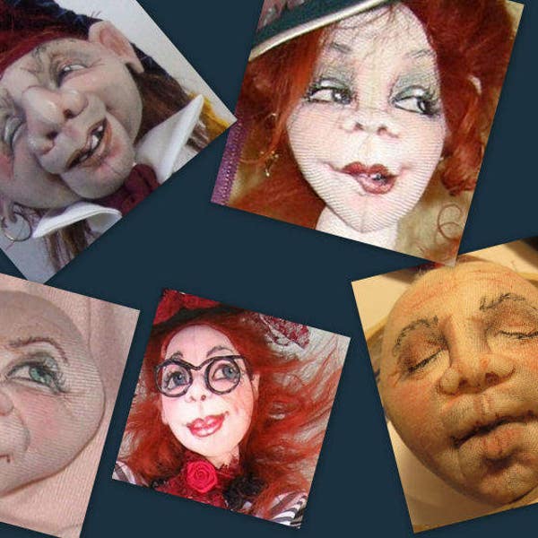 SM915 - Sculpter à l'aiguille, dessiner et colorier des visages ! Tutoriel de fabrication de poupées