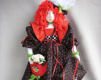HB807E - Lisette, A Gift Bag Doll, Fabric Doll Making Sewing Pattern - PDF Download by Billie Heisler