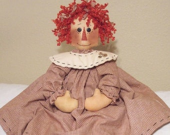 RP185E - Lilly Ann, Traditionelles Raggedy Ann Style Puppenschnittmuster von Michelle Allen von Raggedy Pants Designs - PDF Download