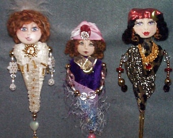 JS403E - Betsy Button,  6' Cloth Pin Doll Sewing Pattern by Judy Skeel - PDF Digital Download