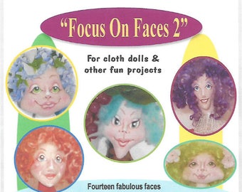 KK717E – Focus on Faces 2, PDF Tutorial Download - Doll Face Making