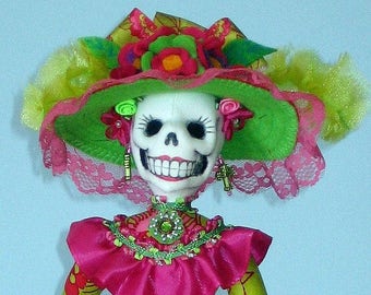 La Catrina Cloth Doll Pattern - PDF Download by Arley Berryhill - Doll Making Instructions