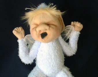 SH935E - Baby Bedbug,  8" Fairy Cloth Doll Making Sewing Pattern - PDF Instant Download by Shelley Hawkey of Abra Creations