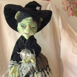 SH943E - Drazel,  19&quot; Witch Cloth Doll Making Sewing Pattern - PDF Instant Download by Shelley Hawkey of Abra Creations