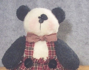 Paddy Bear 17” Plush Felt Bear -  PDF Download Primitive Cloth Doll Pattern by Michelle Allen of Raggedy Pants Designs