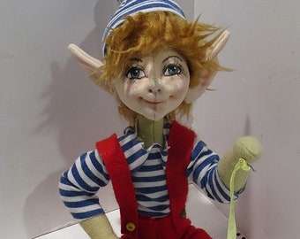 SM924E - Pix & Pax  - 9" Pixie/Elf/Fairy Cloth Doll Making Sewing Pattern - PDF Download