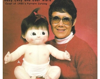 Baby Easy ~ Vintage 25&quot; Cloth Baby Doll Making E-Pattern  - Download Sewing Pattern, A Judi Ward Original Design