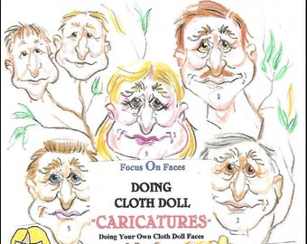 KK720E – Creating Cloth Doll Faces "Caricatures", PDF Tutorial Download