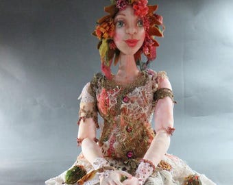 Nieuw - Feronia, hoeder van de bronnen en bossen, 18-inch stoffen pop naaipatroon (pdf-download) door Patti Medaris Culea