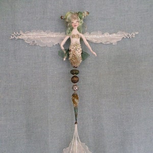 PM812E -  Dragonfly Fairy - Jewel,  Fairy Art Doll Sewing Pattern - PDF Download by Paula McGee