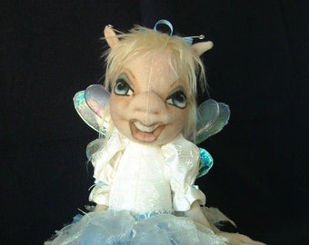 SH938E - Gradle May,  8"  Fairy Cloth Doll Making Sewing Pattern - PDF Instant Download by Shelley Hawkey of Abra Creations