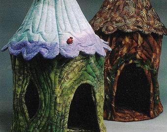 Fairy Houses -  Sewing Pattern for 22” houses for favorite dolls or animals - PDF Download Pattern by Julie McCollough of Magic Threads