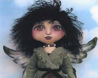 SE440 - Tish, 15" Painted Fairy Fabric Doll Pattern,  Sewing Cloth Doll Pattern - PDF Download by Susan Barmore
