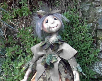 JC408E - Freya, 18" Woodland Creature Cloth Doll Sewing Patterns - PDF Download Doll Pattern