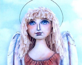 SE705 - Elizabeth, Fabric Angel Doll Pattern,  Sewing Cloth Doll Pattern - PDF Download by Susan Barmore