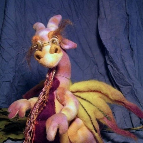 JN108E – Eslinger Dragon, A PDF Download Cloth Doll Pattern by Jennifer Carson - The Dragon Charmer