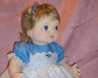 Bonnie,  16" to 18” Baby Doll Sewing Pattern – PDF Download Doll Making Pattern by Darlene Rausch - DR103